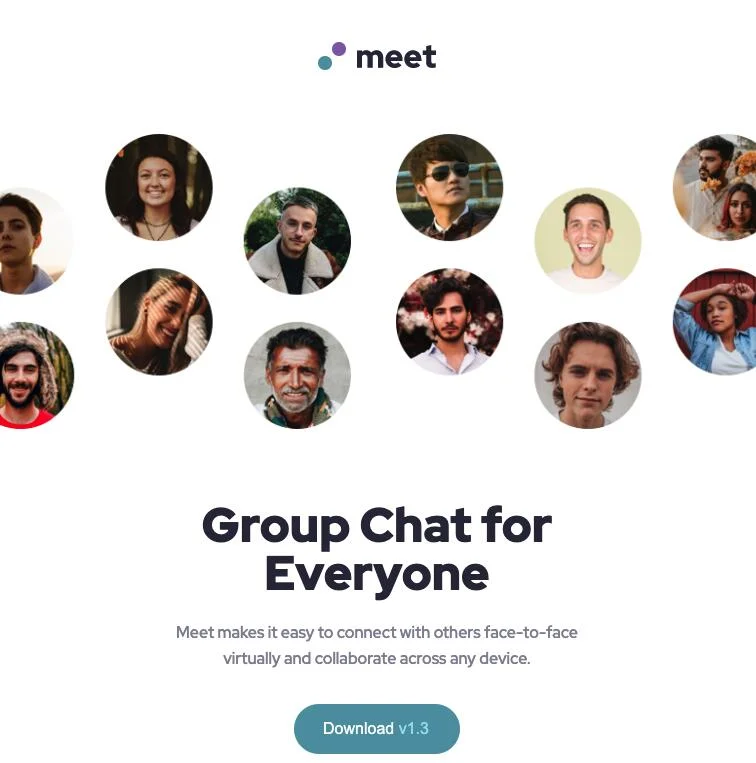 Meeting Landing Page